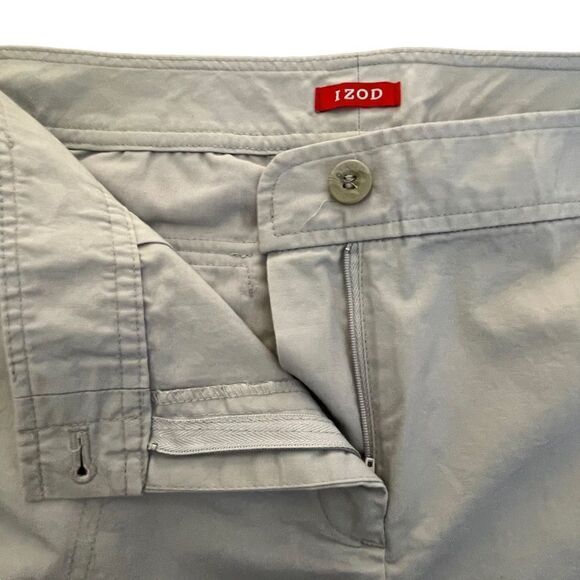Izod ~ Lt Grey Womens Shorts ~ size 14 - Picture 4 of 12